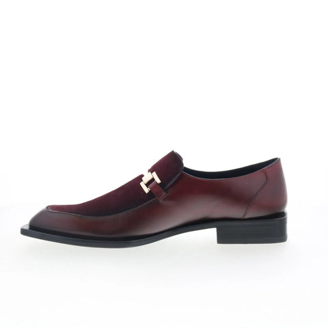 Mezlan Mez Penny 21750 Mens Red Leather Loafers & Slip Ons Casual Shoes