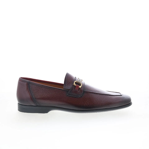 Mezlan Mez Penny 27374 Mens Red Leather Loafers & Slip Ons Casual Shoes