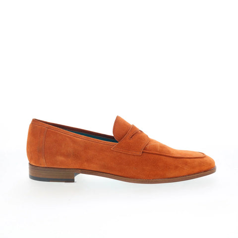 Mezlan Mez Penny MEMEORASUMEPE Mens Orange Loafers & Slip Ons Penny Shoes
