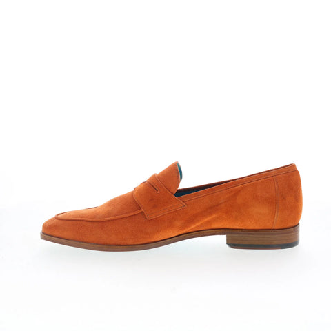 Mezlan Mez Penny MEMEORASUMEPE Mens Orange Loafers & Slip Ons Penny Shoes