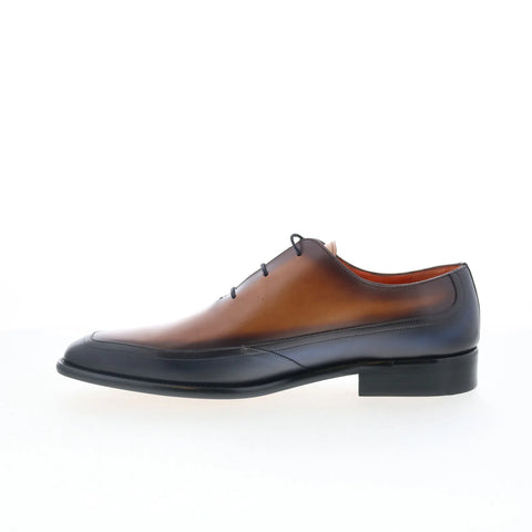 Mezlan Mez Plain 21143 Mens Black Leather Oxfords & Lace Ups Casual Shoes