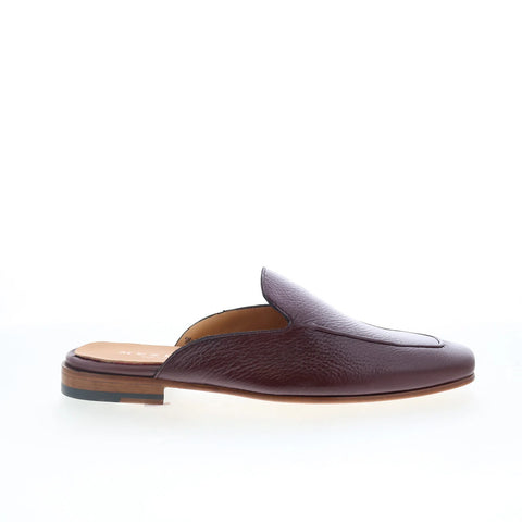Mezlan Mez Plain 21844 Mens Red Leather Loafers & Slip Ons Casual Shoes