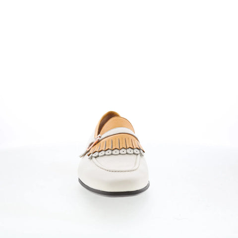Mezlan Mez 21875 Mens White Leather Loafers & Slip Ons Casual Shoes