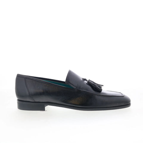 Mezlan Mez Tasseled 21587 Mens Black Leather Loafers & Slip Ons Casual Shoes