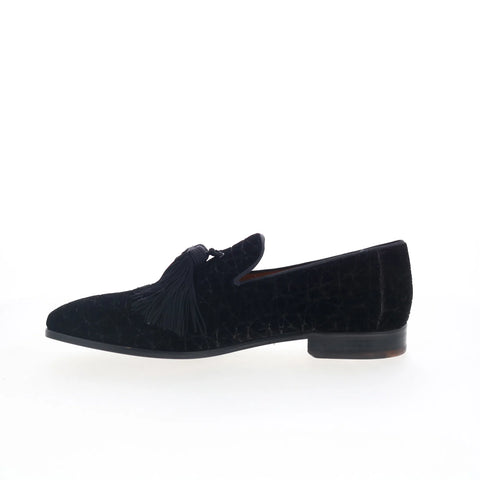 Mezlan Mez Tasseled 21829 Mens Black Loafers & Slip Ons Casual Shoes