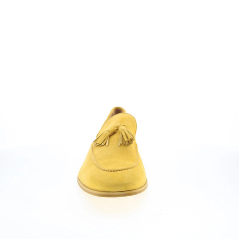 Mezlan Mez Tasseled 29845 Mens Yellow Suede Loafers & Slip Ons Casual Shoes