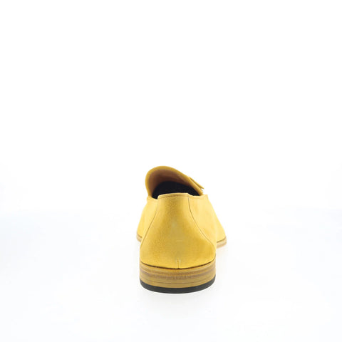 Mezlan Mez Tasseled 29845 Mens Yellow Suede Loafers & Slip Ons Casual Shoes