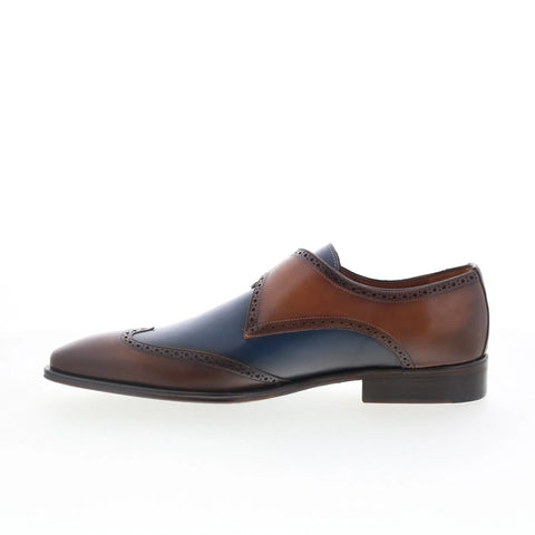 Mezlan Mez Wingtip 21067 Mens Brown Leather Loafers & Slip Ons Casual Shoes