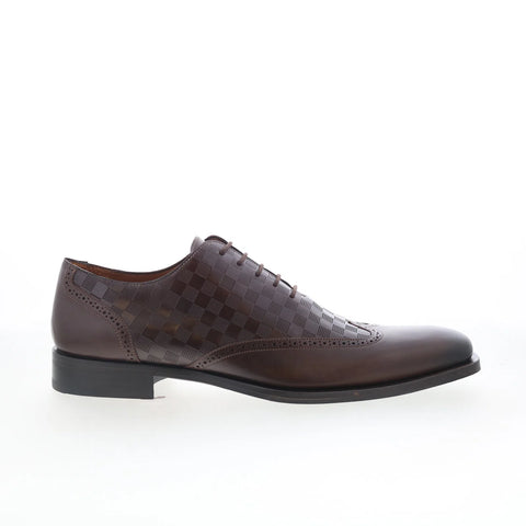 Mezlan Mez Wingtip 21096 Mens Brown Oxfords & Lace Ups Wingtip & Brogue Shoes