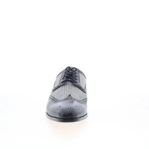 Mezlan Mez WingTip 21172 Mens Black Oxfords & Lace Ups Wingtip & Brogue Shoes