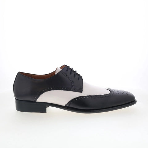 Mezlan Mez Wingtip Mens Black Oxfords & Lace Ups Wingtip & Brogue Shoes