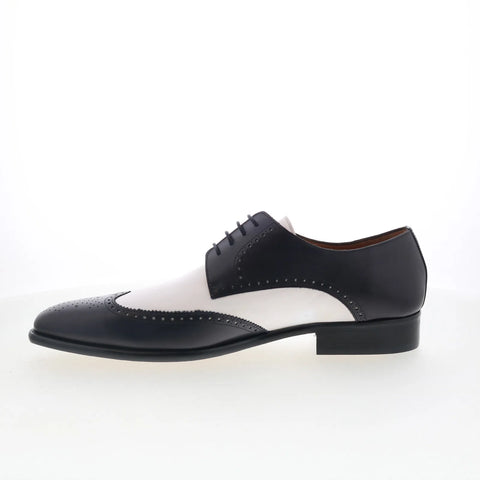 Mezlan Mez Wingtip Mens Black Oxfords & Lace Ups Wingtip & Brogue Shoes