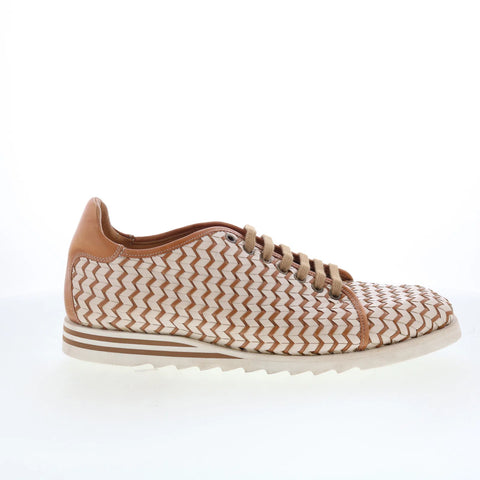 Mezlan Mez Woven 25899 Mens Brown Leather Oxfords & Lace Ups Casual Shoes