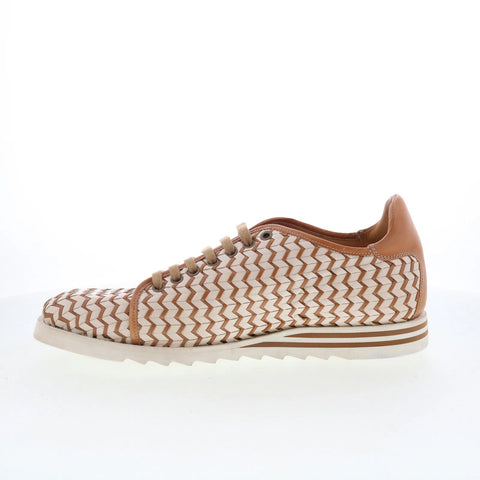 Mezlan Mez Woven 25899 Mens Brown Leather Oxfords & Lace Ups Casual Shoes