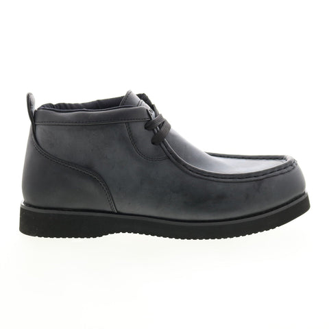 Lugz Freeman MFREMV-001 Mens Black Leather Lace Up Chukkas Boots