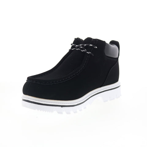 Lugz Fringe MFRGD-060 Mens Black Synthetic Lace Up Ankle Boots