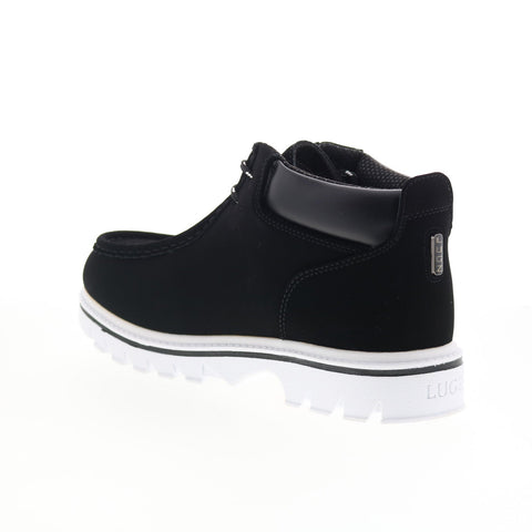 Lugz Fringe MFRGD-060 Mens Black Synthetic Lace Up Ankle Boots