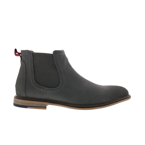 Steve Madden M-Greene Mens Gray Synthetic Slip On Chelsea Boots