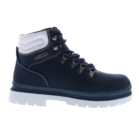 Lugz Grotto Ripstop MGROTRT-411 Mens Blue Canvas Lace Up Casual Dress Boots