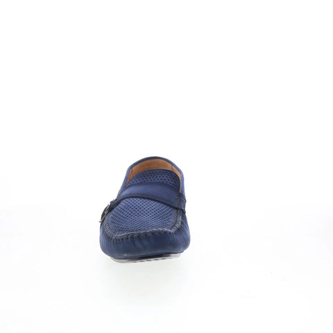 Mezlan Miami 7409 Mens Blue Suede Loafers & Slip Ons Casual Shoes