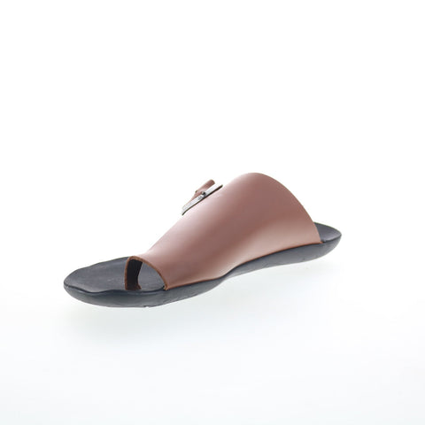 Fly London Mica MICA758FLY-006 Womens Brown Leather Slides Sandals Shoes