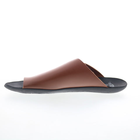 Fly London Mica MICA758FLY-006 Womens Brown Leather Slides Sandals Shoes