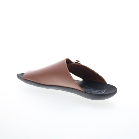 Fly London Mica MICA758FLY-006 Womens Brown Leather Slides Sandals Shoes