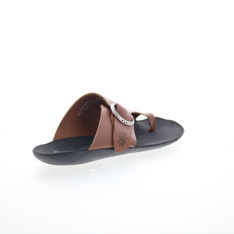 Fly London Mica MICA758FLY-006 Womens Brown Leather Slides Sandals Shoes