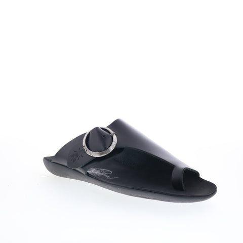 Fly London Mica MICA758FLY-000 Womens Black Slides Sandals Shoes