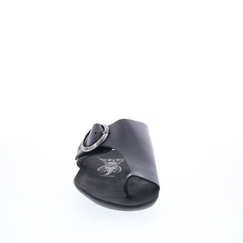 Fly London Mica MICA758FLY-000 Womens Black Slides Sandals Shoes