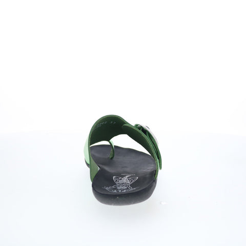 Fly London Mica MICA758FLY-009 Womens Green Slides Sandals Shoes