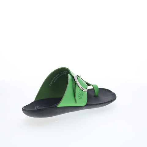 Fly London Mica MICA758FLY-009 Womens Green Slides Sandals Shoes