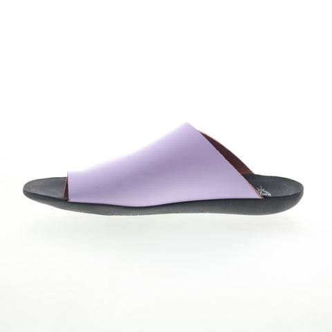 Fly London Mica MICA758FLY-008 Womens Purple Leather Slides Sandals Shoes