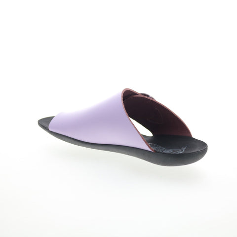 Fly London Mica MICA758FLY-008 Womens Purple Leather Slides Sandals Shoes