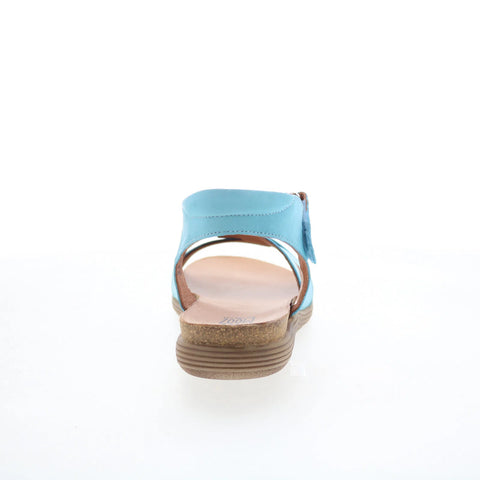 Miz Mooz Milli Womens Blue Leather Strap Sandals Shoes