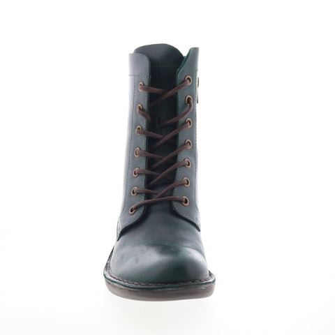 Fly London Milu MILU044FLY-006 Womens Green Leather Casual Dress Boots
