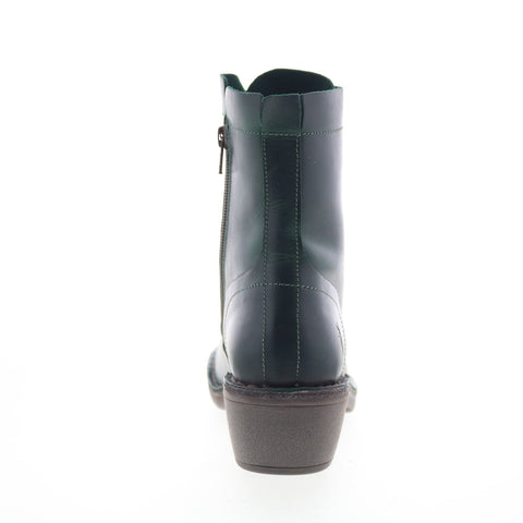 Fly London Milu MILU044FLY-006 Womens Green Leather Casual Dress Boots