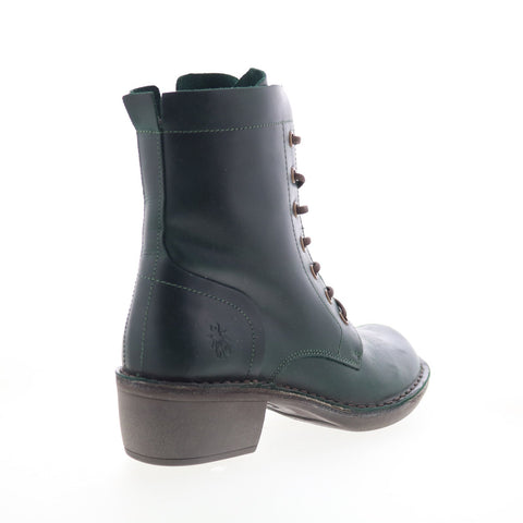 Fly London Milu MILU044FLY-006 Womens Green Leather Casual Dress Boots