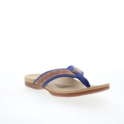 Spenco Miramar SP1223BLU Womens Blue Synthetic Flip-Flops Sandals Shoes