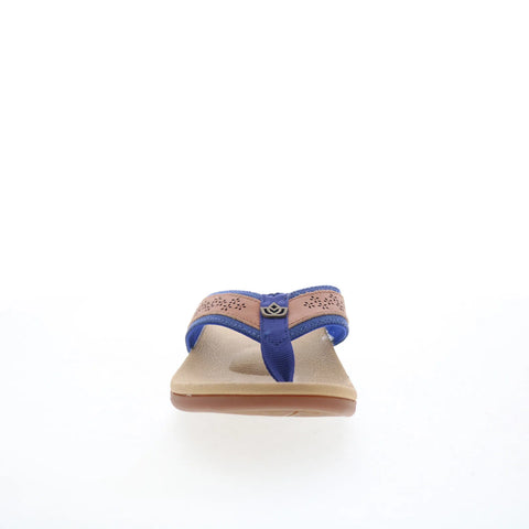Spenco Miramar SP1223BLU Womens Blue Synthetic Flip-Flops Sandals Shoes