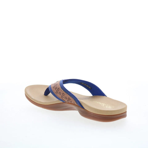Spenco Miramar SP1223BLU Womens Blue Synthetic Flip-Flops Sandals Shoes