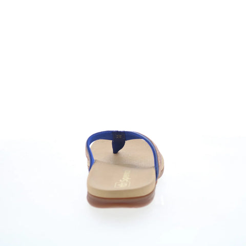 Spenco Miramar SP1223BLU Womens Blue Synthetic Flip-Flops Sandals Shoes