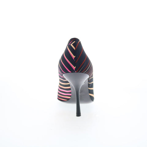 Missoni Missoni 2 Womens Black Canvas Slip On Pumps Heels Shoes