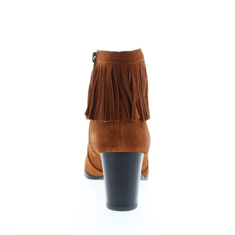 David Tate Misty Womens Brown Narrow Suede Zipper Ankle & Booties Boots