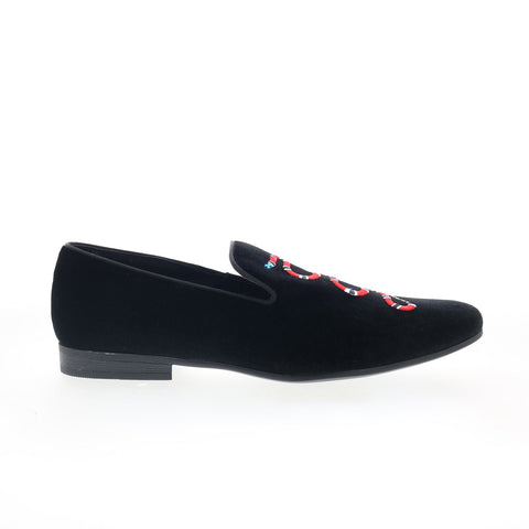 Steve Madden Mixin MIXI01M Mens Black Loafers & Slip Ons Penny Shoes