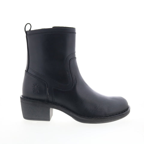 Fly London Mizi MIZI102FLY-000 Womens Black Leather Casual Dress Boots