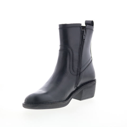 Fly London Mizi MIZI102FLY-000 Womens Black Leather Casual Dress Boots