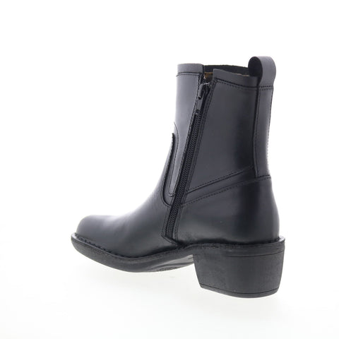 Fly London Mizi MIZI102FLY-000 Womens Black Leather Casual Dress Boots