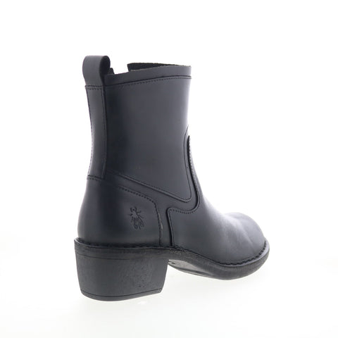 Fly London Mizi MIZI102FLY-000 Womens Black Leather Casual Dress Boots