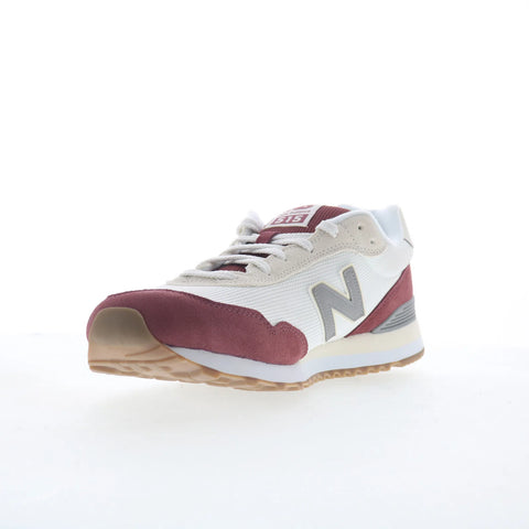 New Balance 515 ML515TWT Mens Red Suede Lifestyle Sneakers Shoes